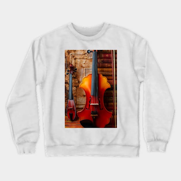 Baroque And Pocket Violins Crewneck Sweatshirt by photogarry